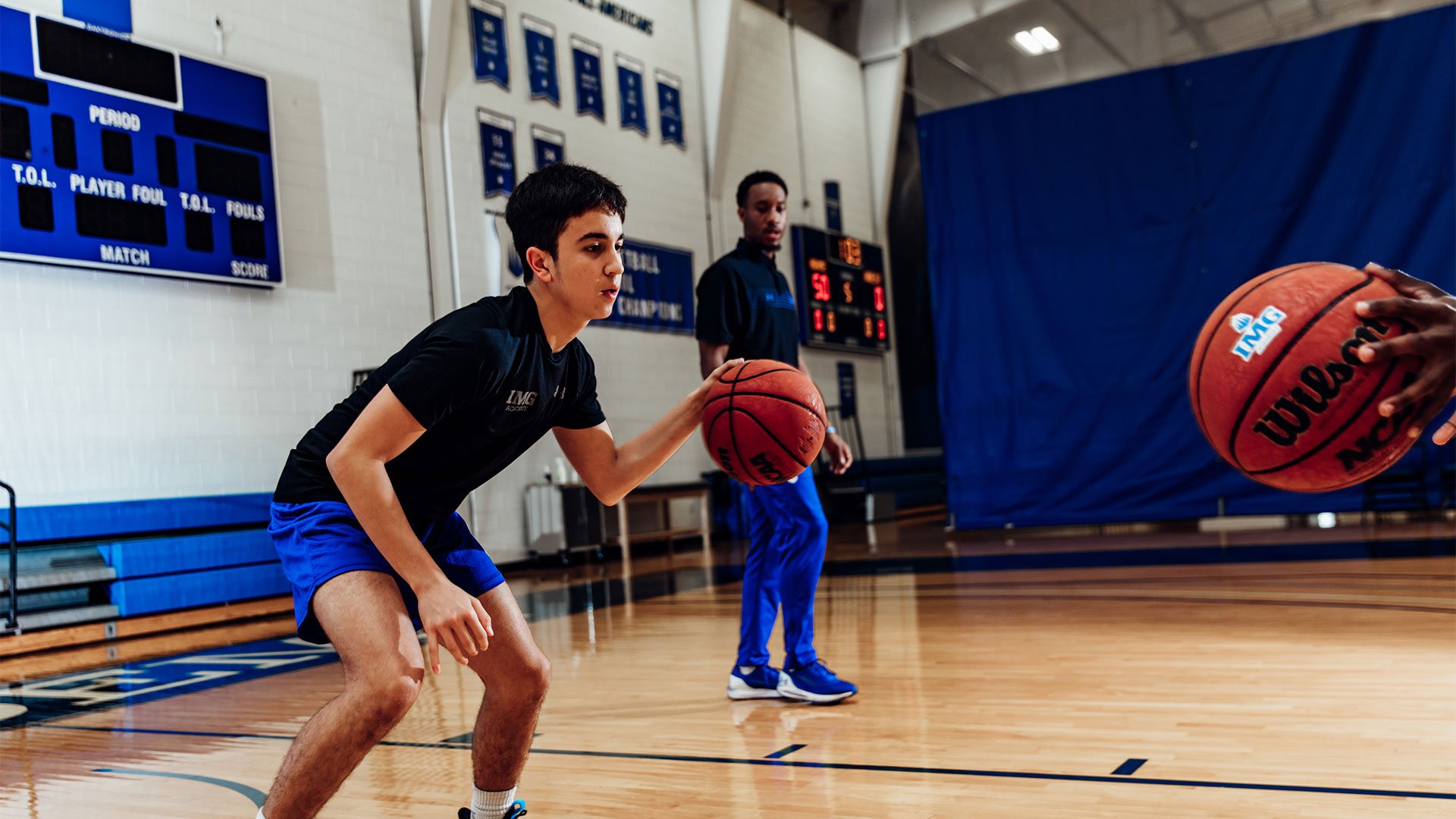 Newly upgraded basketball courts a place to heal, have fun in