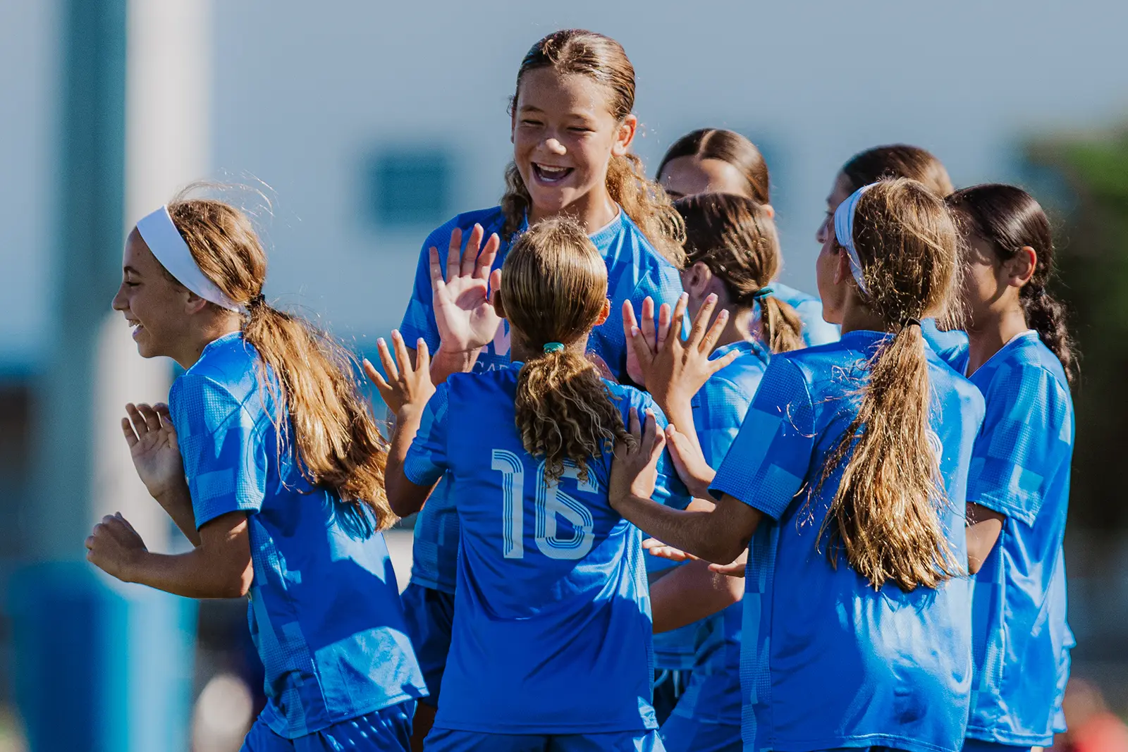 IMG Academy soccer players celebrating