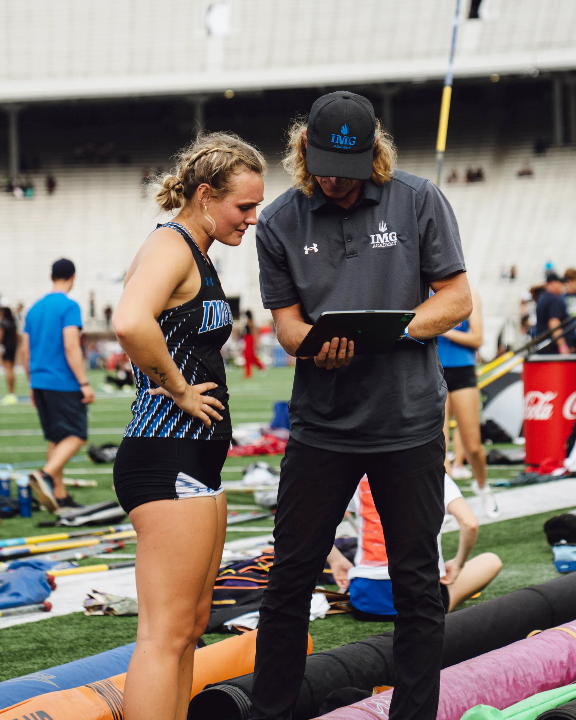 IMG Academy student-athlete smiling after a coaching session