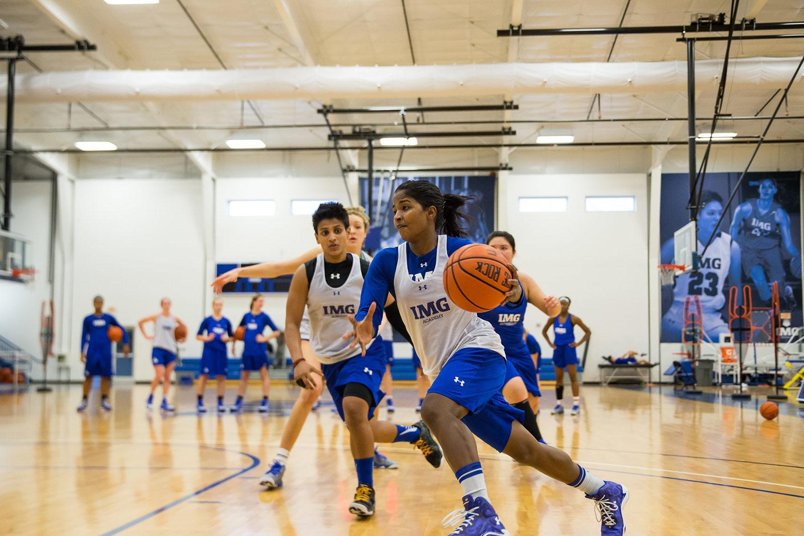 Girls play basketball at IMG Academy | IMGAcademy.com