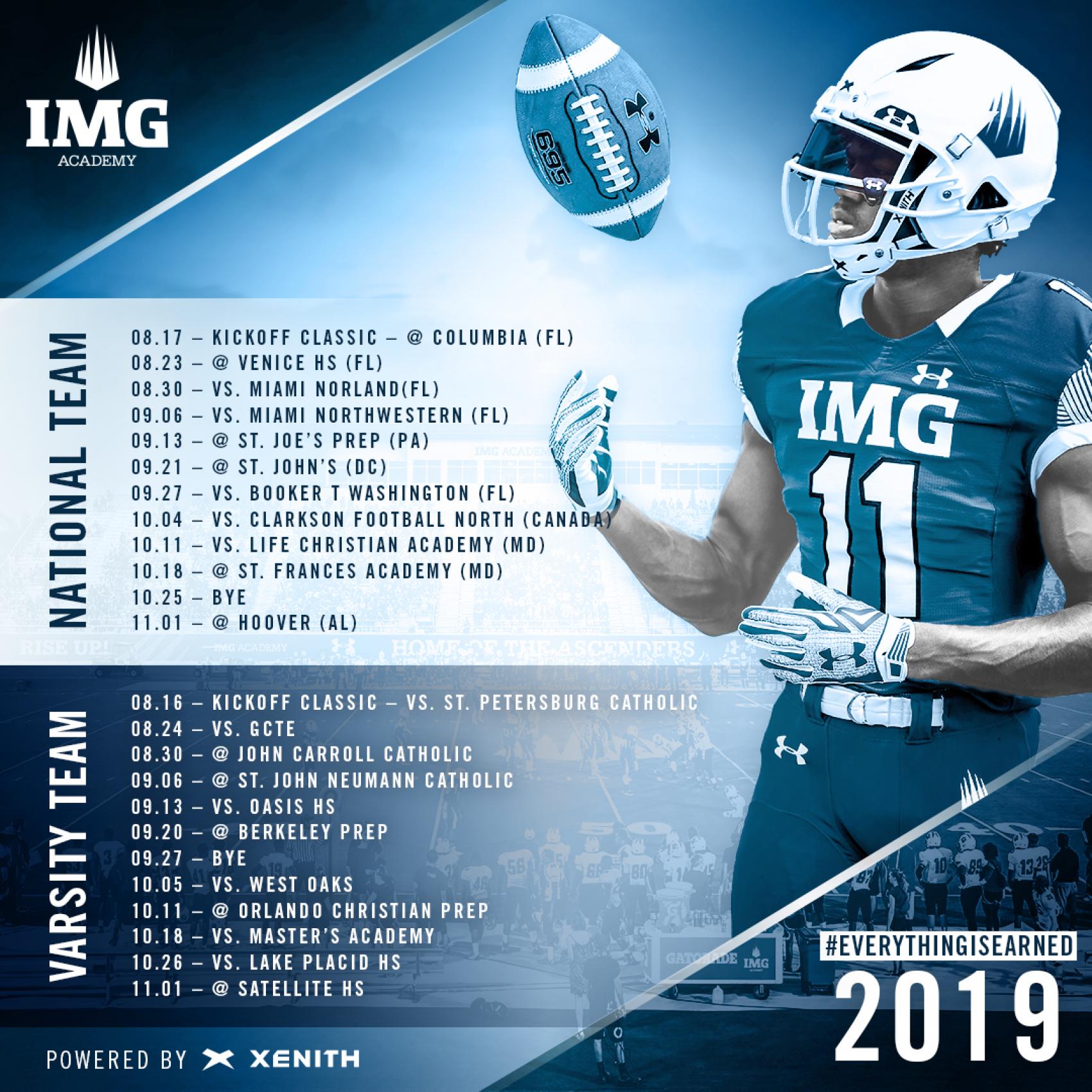2019 Football Schedule | IMG Academy