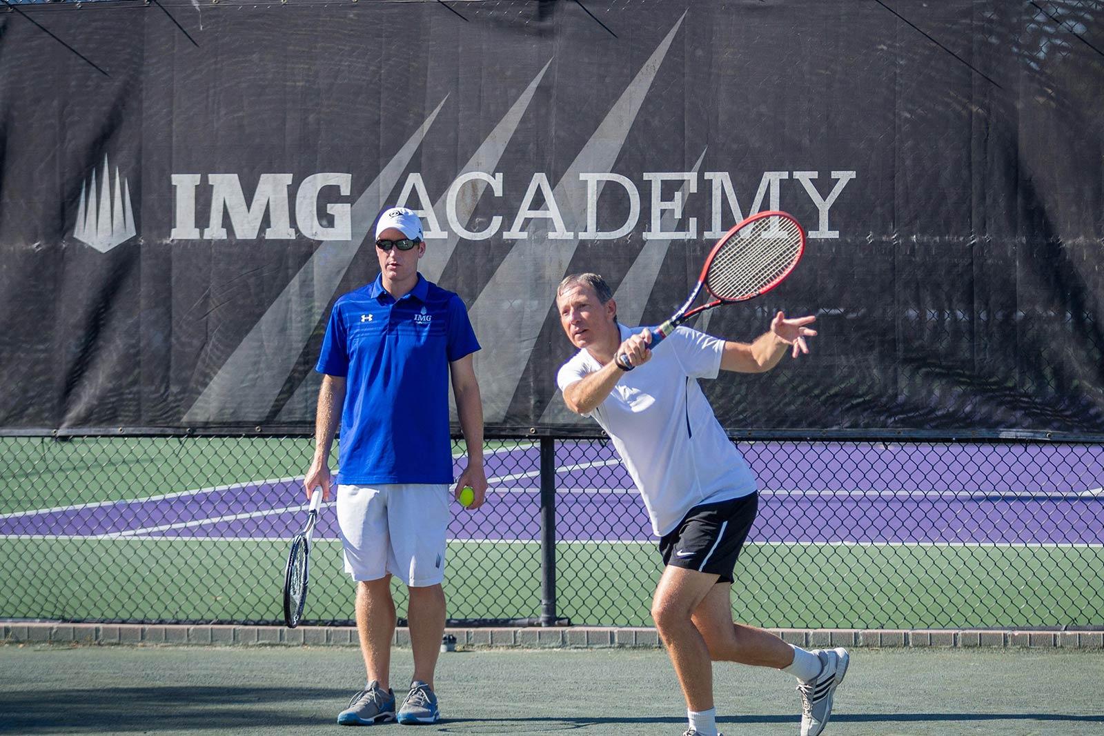 In The Swing Of Things Img Academy S Adult Tennis Camps Img Academy
