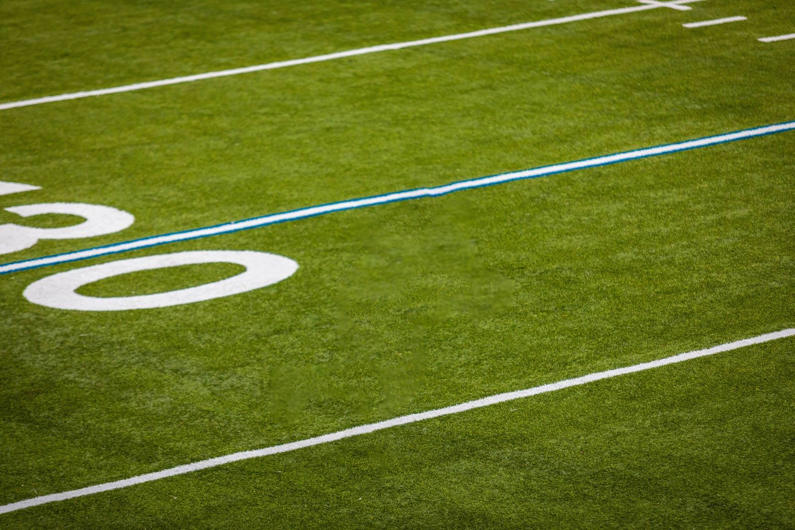 field markings on a lacrosse field