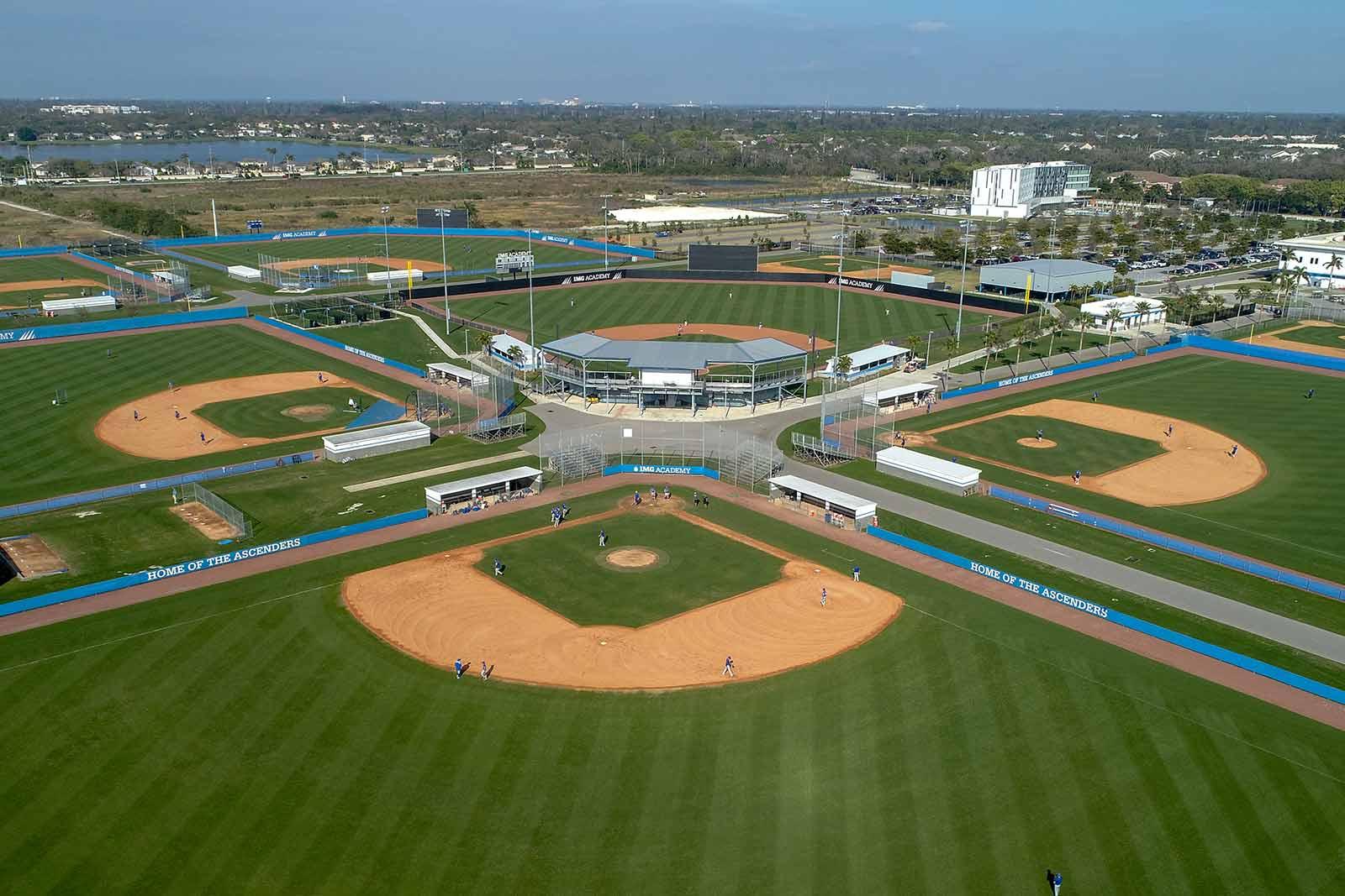IMG Academy Baseball Fields Aerial View