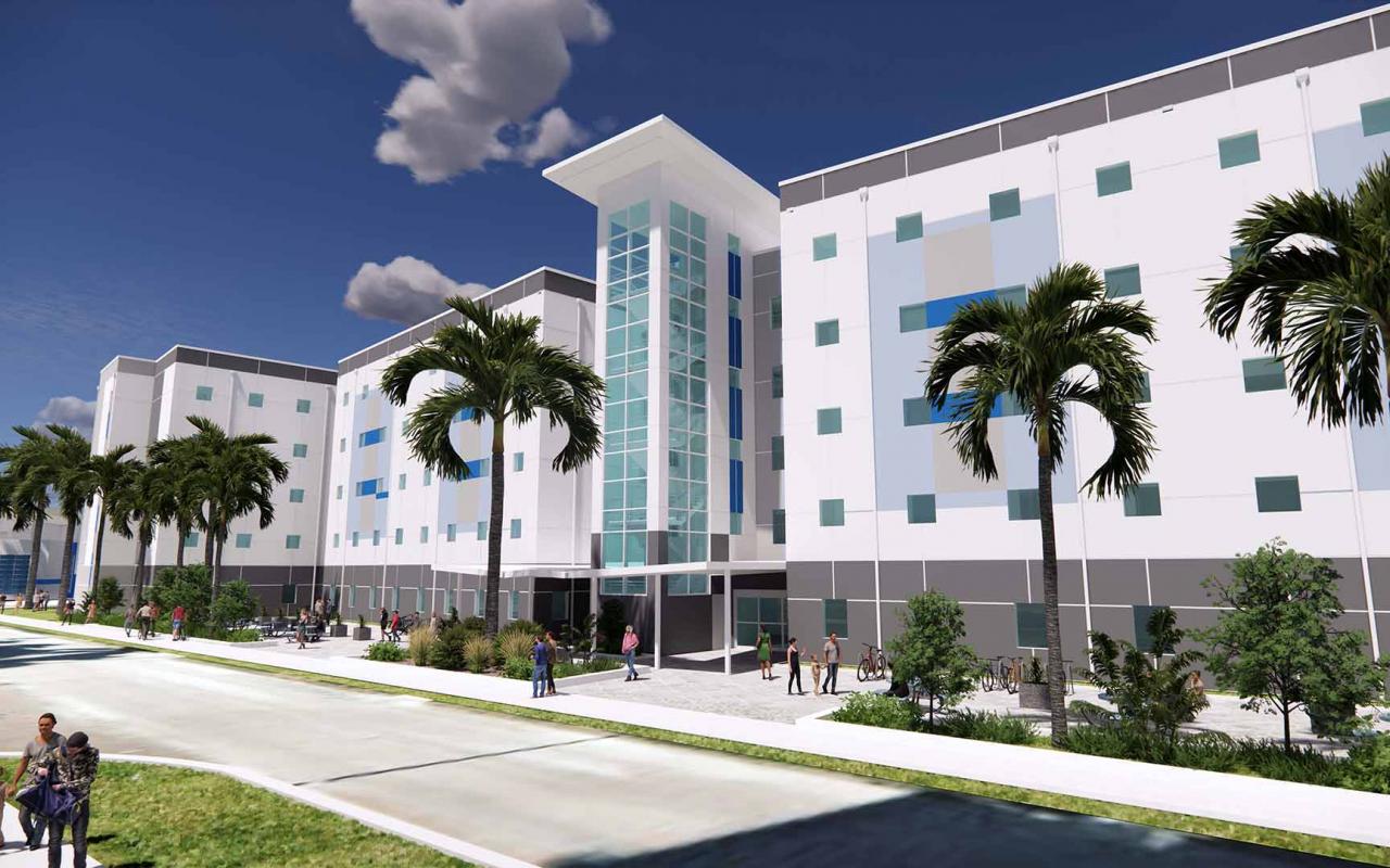 IMG Academy Campus Development North Dorm Rendering